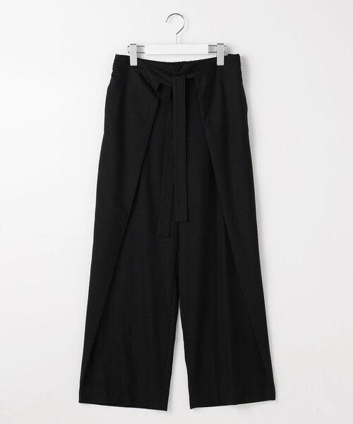 自由区(ジユウク)の「フロントディテールラップワイド パンツ(その他パンツ・レディース・黄土色系/ブラック系/ワイン系/ブラック系2・38/40)」の14枚目の写真