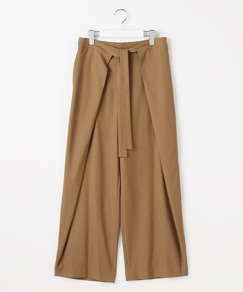 自由区(ジユウク)の「フロントディテールラップワイド パンツ(その他パンツ・レディース・黄土色系/ブラック系/ワイン系/ブラック系2・38/40)」の17枚目の写真