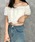 mebole�i���{���j�́uSummer Breeze Off-Shoulder�iT�V���c/�J�b�g�\�[�j�v�b�z���C�g