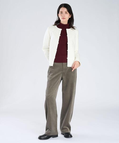 agnes b.(アニエスベー)の「コットン タートルネック 長袖 ニットトップス ”Eddy”(Tシャツ/カットソー・レディース・ボルドー・2/3/1)」の5枚目の写真
