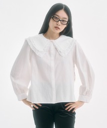 FEKETE(フェケテ)のfrilled big collar blouse / フリルビッグカラーシャツブラウス(シャツ/ブラウス)