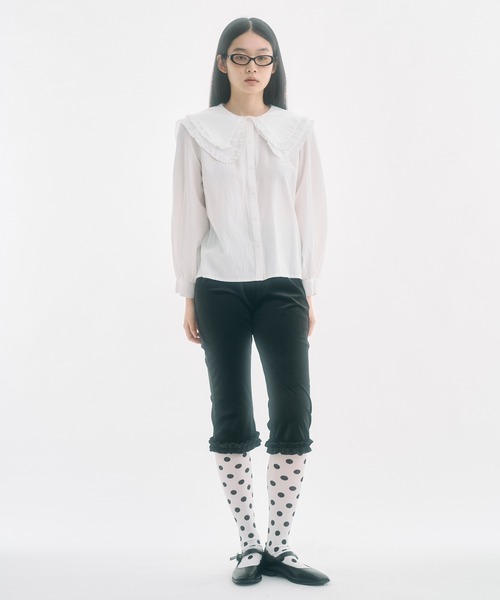 FEKETE（フェケテ）の「frilled big collar blouse / フリルビッグカラーシャツブラウス（シャツ/ブラウス・レディース・アイボリー・SMALL/MEDIUM/LARGE）」の20枚目の写真