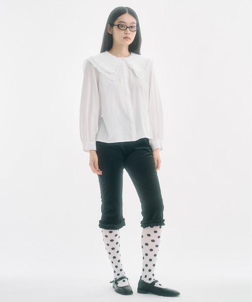 FEKETE（フェケテ）の「frilled big collar blouse / フリルビッグカラーシャツブラウス（シャツ/ブラウス・レディース・アイボリー・SMALL/MEDIUM/LARGE）」の22枚目の写真