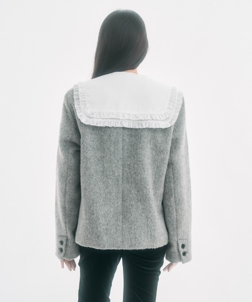 FEKETE（フェケテ）の「frilled big collar blouse / フリルビッグカラーシャツブラウス（シャツ/ブラウス・レディース・アイボリー・SMALL/MEDIUM/LARGE）」の17枚目の写真