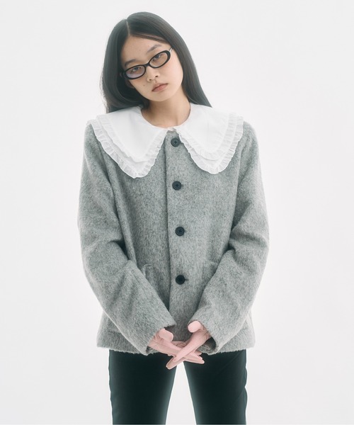 FEKETE（フェケテ）の「frilled big collar blouse / フリルビッグカラーシャツブラウス（シャツ/ブラウス・レディース・アイボリー・SMALL/MEDIUM/LARGE）」の10枚目の写真