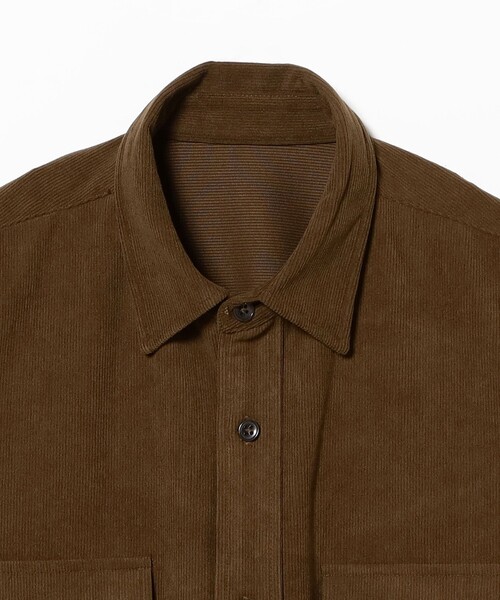 B:MING by BEAMS（ビーミングバイビームス）の「ポリエステルコーデュロイ シャツ（シャツ/ブラウス・メンズ・ブラック/ブラウン・X-LARGE/LARGE/MEDIUM/SMALL）」の8枚目の写真