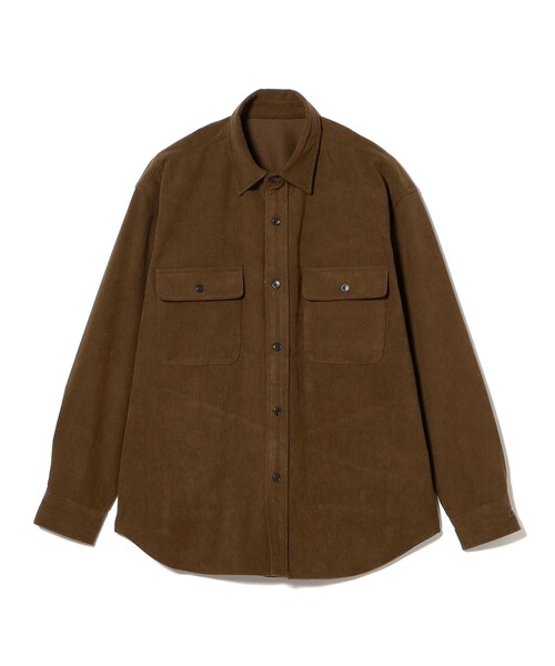 B:MING by BEAMS（ビーミングバイビームス）の「ポリエステルコーデュロイ シャツ（シャツ/ブラウス・メンズ・ブラック/ブラウン・X-LARGE/LARGE/MEDIUM/SMALL）」の10枚目の写真