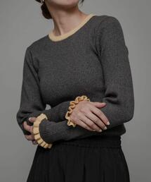 URBAN RESEARCH Sonny Label | 袖口フリルクルーネックプルオーバー(ニット/セーター)