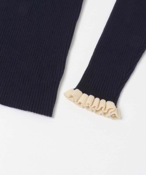 【新品未使用タグ付】 ノーブル 袖口フリルプルオーバー ニット クルーネック 袖口フリルクルーネックプルオーバー（ニット/セーター）｜URBAN