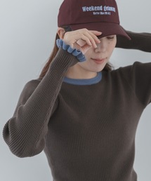URBAN RESEARCH Sonny Label | 『洗濯可』袖口フリルクルーネックプルオーバー(ニット/セーター)