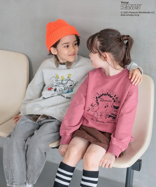 PEANUTS（ピーナッツ）の「【PEANUTS×BAYFLOW】ピーナッツアソートスウェット(KIDS)（スウェット・キッズ・グリーン/オフホワイト/杢グレー/イエロー/チャコール/ピンク・150cm/140cm/130cm/120cm/110cm/160cm）」の7枚目の写真