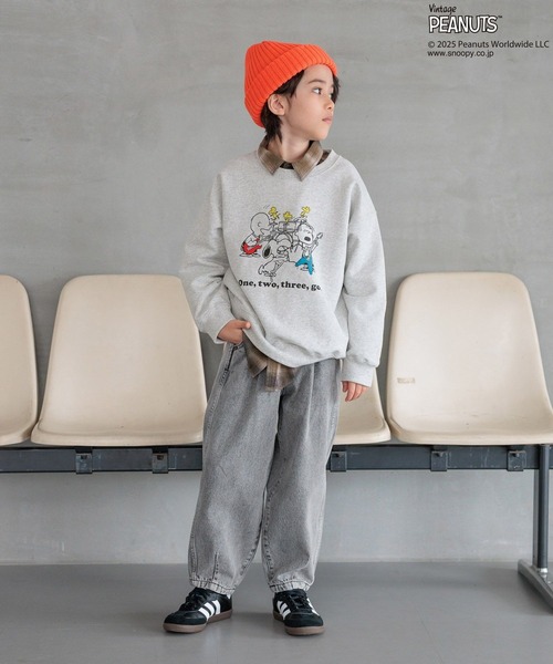 PEANUTS（ピーナッツ）の「【PEANUTS×BAYFLOW】ピーナッツアソートスウェット(KIDS)（スウェット・キッズ・グリーン/オフホワイト/杢グレー/イエロー/チャコール/ピンク・150cm/140cm/130cm/120cm/110cm/160cm）」の12枚目の写真