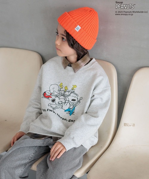 PEANUTS（ピーナッツ）の「【PEANUTS×BAYFLOW】ピーナッツアソートスウェット(KIDS)（スウェット・キッズ・グリーン/オフホワイト/杢グレー/イエロー/チャコール/ピンク・150cm/140cm/130cm/120cm/110cm/160cm）」の13枚目の写真