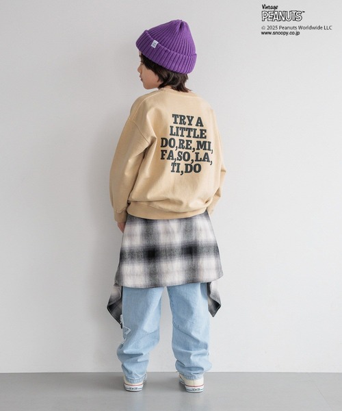 PEANUTS（ピーナッツ）の「【PEANUTS×BAYFLOW】ピーナッツアソートスウェット(KIDS)（スウェット・キッズ・グリーン/オフホワイト/杢グレー/イエロー/チャコール/ピンク・150cm/140cm/130cm/120cm/110cm/160cm）」の22枚目の写真