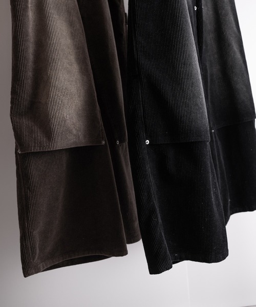 RUUBON（ルーボン）の「【RUUBON】 faded corduroy double knee pants / フェイディッドコーデュロイダブルニーパンツ（その他パンツ・メンズ・ブラック/ブラウン・S/M/L）」の13枚目の写真