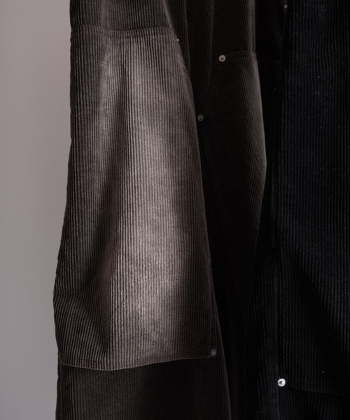 RUUBON（ルーボン）の「【RUUBON】 faded corduroy double knee pants / フェイディッドコーデュロイダブルニーパンツ（その他パンツ・メンズ・ブラック/ブラウン・S/M/L）」の14枚目の写真
