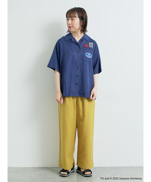 SM2（エスエムツー）の「【SESAME STREET meets SM2】ワッペン付きボウリングシャツ（シャツ/ブラウス・レディース・キナリ/ネイビー/レッド・F）」の13枚目の写真