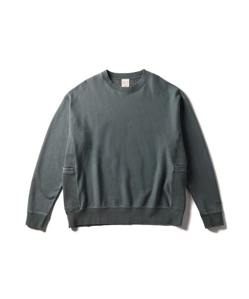 Snow Peak(スノーピーク)の「Snow Peak / Garment Dyed Pullover ガーメントダイプルオーバー(スウェット・メンズ・ダークグリーン/チャコール/パープル・L/M/S/1/XL)」の19枚目の写真