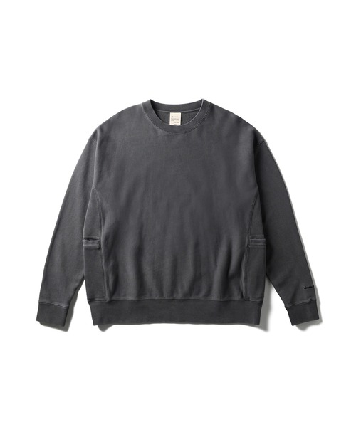Snow Peak(スノーピーク)の「Snow Peak / Garment Dyed Pullover ガーメントダイプルオーバー(スウェット・メンズ・ダークグリーン/チャコール/パープル・L/M/S/1/XL)」の18枚目の写真