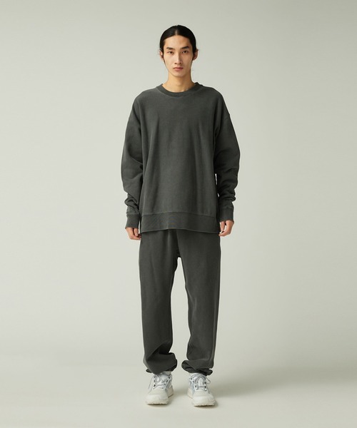 Snow Peak(スノーピーク)の「Snow Peak / Garment Dyed Pullover ガーメントダイプルオーバー(スウェット・メンズ・ダークグリーン/チャコール/パープル・L/M/S/1/XL)」の11枚目の写真