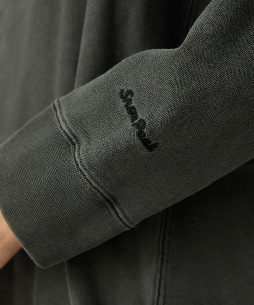 Snow Peak(スノーピーク)の「Snow Peak / Garment Dyed Pullover ガーメントダイプルオーバー(スウェット・メンズ・ダークグリーン/チャコール/パープル・L/M/S/1/XL)」の16枚目の写真