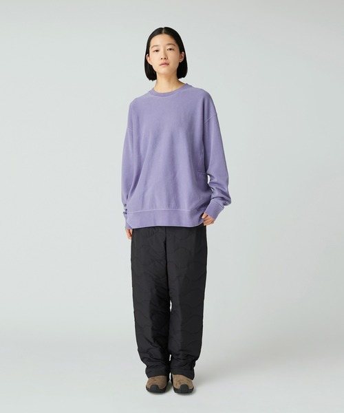 Snow Peak(スノーピーク)の「Snow Peak / Garment Dyed Pullover ガーメントダイプルオーバー(スウェット・メンズ・ダークグリーン/チャコール/パープル・L/M/S/1/XL)」の9枚目の写真