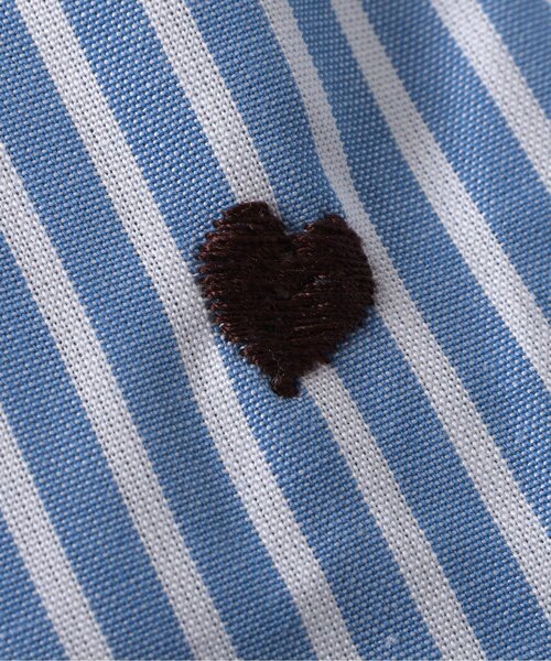 apres les cours（アプレレクール）の「【リンク/ジュニア対応】袖リボンハート・さくらんぼ刺繍チュニック（シャツ/ブラウス・キッズ・アイボリー/サックスブルー・100/90/80/140/130/120/110）」の16枚目の写真