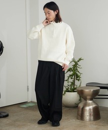 ROOPTOKYO | Jacquard Design Half-Zip Knit / ジャガードデザイン ハーフジップニット(ニット/セーター)