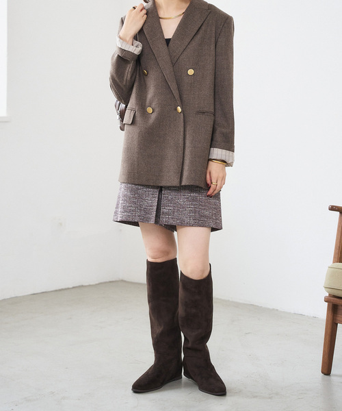 LE TALON（ルタロン）の「《追加3》2cmワイドシャフトロングブーツ（ブーツ・レディース・ブラウン/ブラック系その他・X-SMALL/X-LARGE/LARGE/MEDIUM/SMALL）」の3枚目の写真