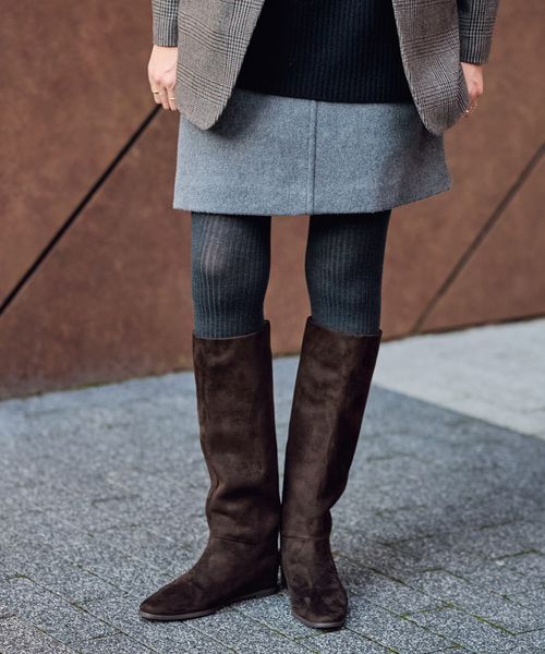 LE TALON（ルタロン）の「《追加3》2cmワイドシャフトロングブーツ（ブーツ・レディース・ブラウン/ブラック系その他・X-SMALL/X-LARGE/LARGE/MEDIUM/SMALL）」の8枚目の写真