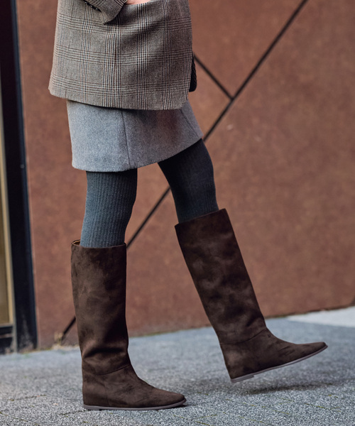 LE TALON（ルタロン）の「《追加3》2cmワイドシャフトロングブーツ（ブーツ・レディース・ブラウン/ブラック系その他・X-SMALL/X-LARGE/LARGE/MEDIUM/SMALL）」の9枚目の写真