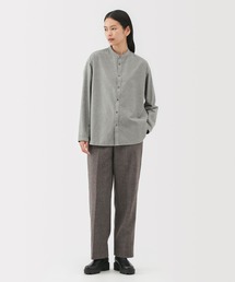 〔MUJI Labo〕婦人 起毛ツイルリラックスフィットシャツ