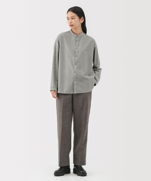 MUJI Labo(ムジラボ)の「〔MUJI Labo〕婦人 起毛ツイルリラックスフィットシャツ(シャツ/ブラウス・レディース・ブラック/オフホワイト/グレー・S/M/L)」の3枚目の写真