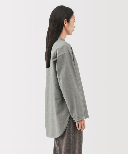 MUJI Labo(ムジラボ)の「〔MUJI Labo〕婦人 起毛ツイルリラックスフィットシャツ(シャツ/ブラウス・レディース・ブラック/オフホワイト/グレー・S/M/L)」の11枚目の写真