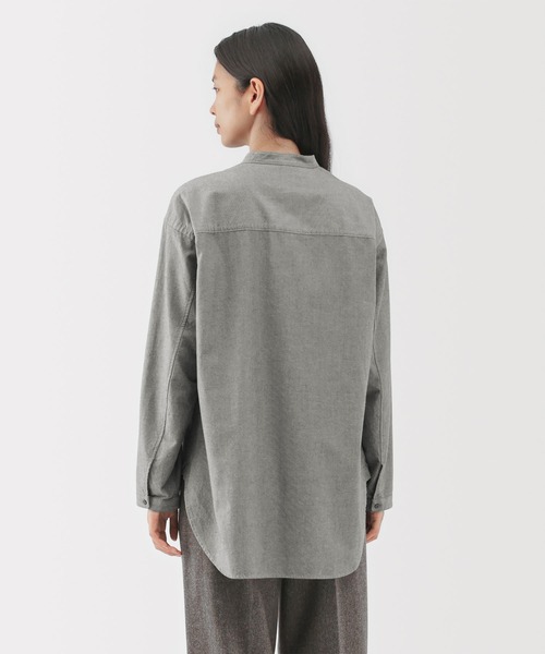 MUJI Labo(ムジラボ)の「〔MUJI Labo〕婦人 起毛ツイルリラックスフィットシャツ(シャツ/ブラウス・レディース・ブラック/オフホワイト/グレー・S/M/L)」の12枚目の写真