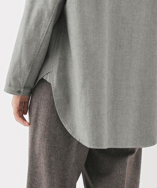 MUJI Labo(ムジラボ)の「〔MUJI Labo〕婦人 起毛ツイルリラックスフィットシャツ(シャツ/ブラウス・レディース・ブラック/オフホワイト/グレー・S/M/L)」の14枚目の写真