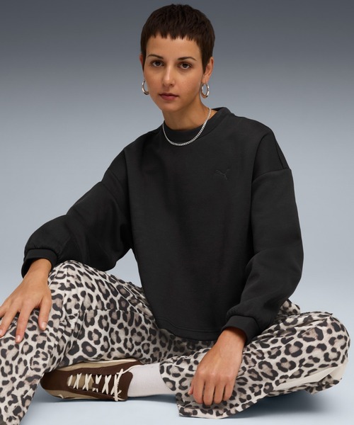 PUMA プーマ ウィメンズ ワードローブ ESS オーバーサイズド クルー スウェット