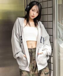 WEGO | WEGO/【25年秋冬新作】グラフィックBIGZIPパーカー(パーカー)