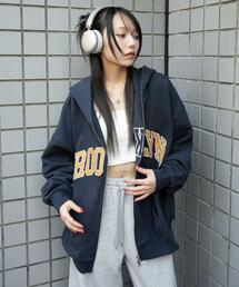 WEGO(ウィゴー)のWEGO/【25年秋冬新作】グラフィックBIGZIPパーカー(パーカー)