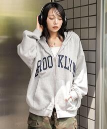 WEGO(ウィゴー)のWEGO/【25年秋冬新作】グラフィックBIGZIPパーカー(パーカー)