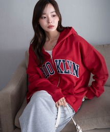 WEGO（ウィゴー）の「WEGO/【26年春 新色登場】グラフィック ダブルZIP BIGパーカー（パーカー）」