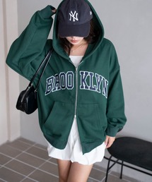 WEGO（ウィゴー）の「WEGO/【26年春 新色登場】グラフィック ダブルZIP BIGパーカー（パーカー）」