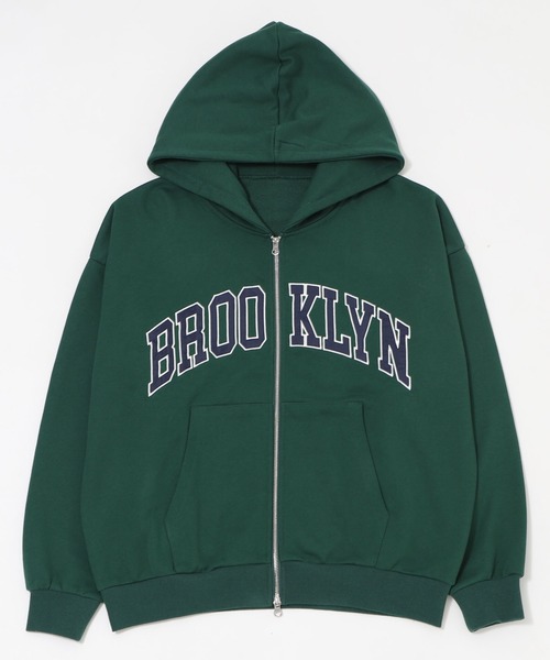 ミカヅキbigwaveグラフィックプリント ネイビー パーカー ミカヅキbigwaveグラフィックプリント ネイビー パーカー