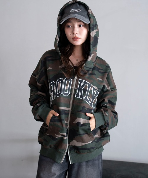 WEGO（ウィゴー）の「WEGO/【25年秋冬新作】グラフィックBIGZIP