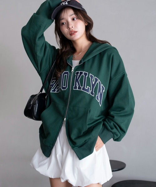 セール】WEGO/【26年春 新色登場】グラフィック ダブルZIP BIGパーカー