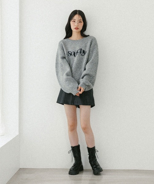 2.美品❗️マークアンドロナ 防風裏地付き 　ニットセーター　46 FREAK'S STORE ニット セーター ペールカラー ジャガード