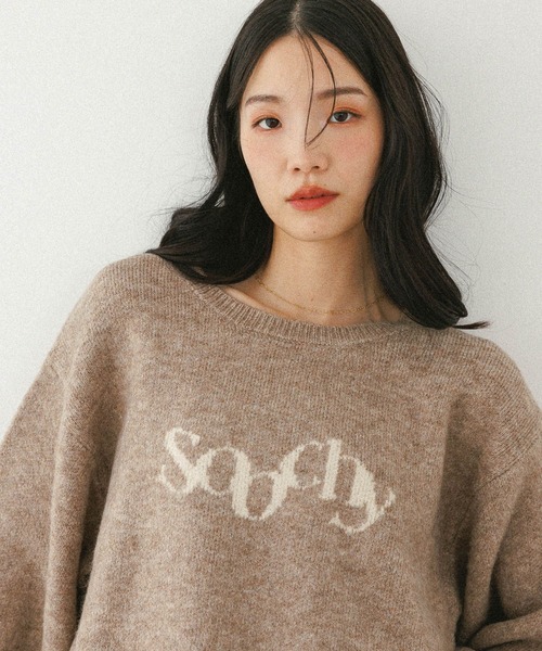 Heather（ヘザー）の「ジャガードロゴニット　599316（ニット/セーター・レディース・ネイビー/アイボリー/ベージュ/ブルー/レッド/グレー/ブラウン・FREE）」の22枚目の写真