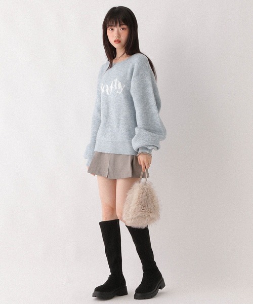 2.美品❗️マークアンドロナ 防風裏地付き 　ニットセーター　46 FREAK'S STORE ニット セーター ペールカラー ジャガード