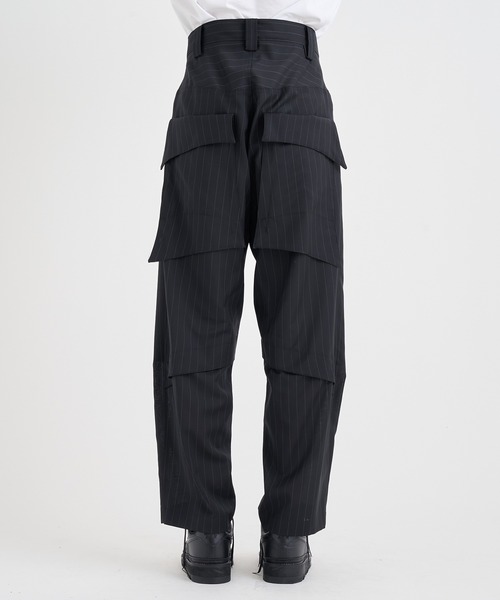 正規 16AW sulvam カットオフ 変形 スラックス ステッチ 119P▲ sulvam×UJOH 1Tuck Wide Pants（スラックス）｜sulvam（サルバム
