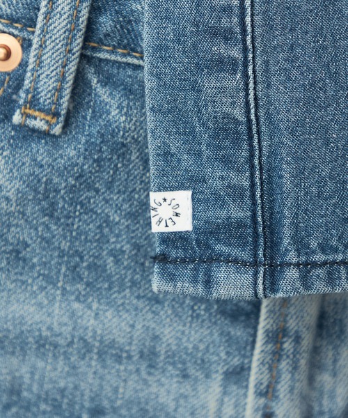 SOMETHING（サムシング）の「SOMETHING刺繍チャイナデニムシャツ（シャツ/ブラウス・レディース・ブラック系その他/ブルー・FREE）」の5枚目の写真